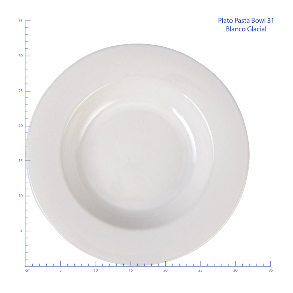 Plato Gourmet Ceramica Santa Anita 26 Cm Blanco/gris 12 Pzs. Color Blanco