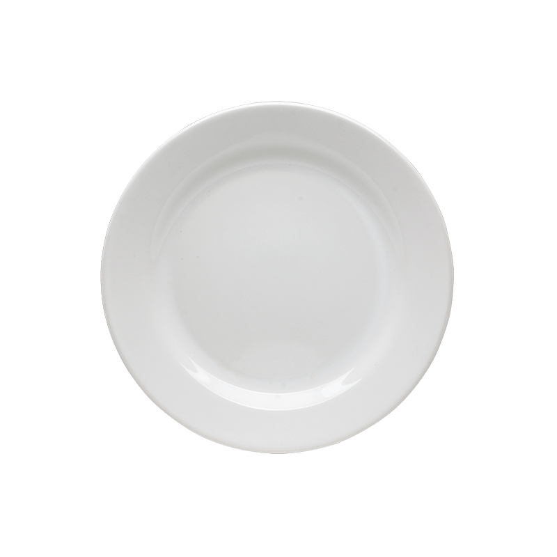 Plato Trinche 26 cm Blanco Glacial | Santa Anita FoodService