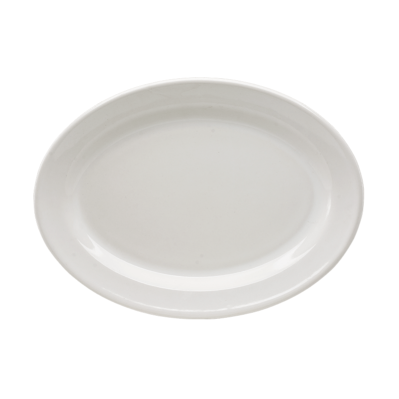 Plato Ovalado 27 cm Blanco Glacial | Santa Anita FoodService