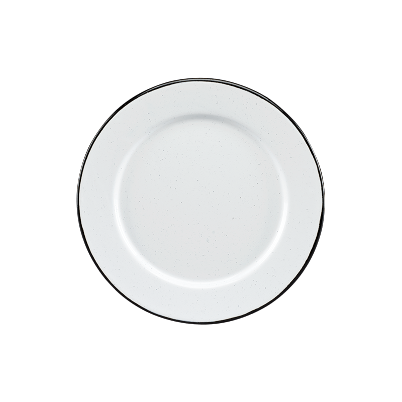 Plato Trinche con Ala 24 cm Blanco Tradicional Peltre | Santa Anita FoodService