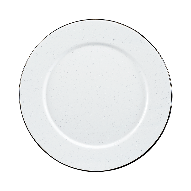 Plato Base con Ala 32 cm Blanco Tradicional Peltre | Santa Anita FoodService