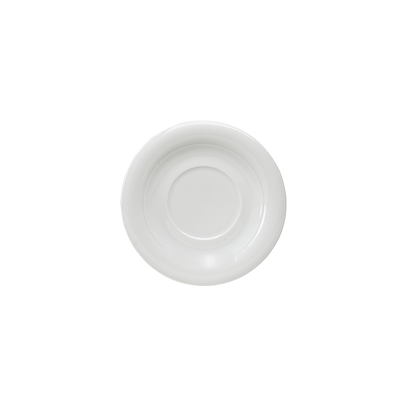 Plato P/Taza Sopera 17 cm Porcelana Elegance Cuadrada | Santa Anita FoodService