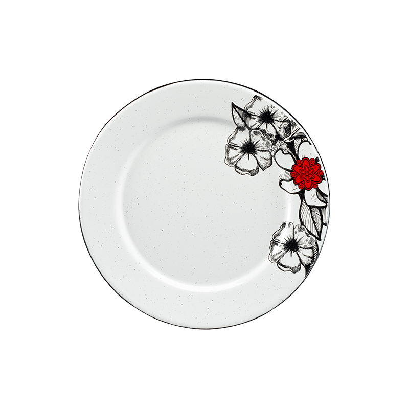 Plato Trinche con Ala 24 cm Calaveras Peltre | Santa Anita FoodService
